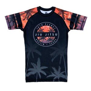 10th Planet Jiu Jitsu Austin TX Black Rash Guard Graphic Tee 2XS